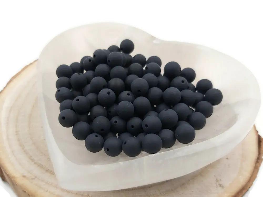 Agate noire Grade A - 8 mm - 20/40 Perles Les Précieuses Perles