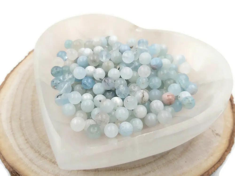 Aigue marine  grade AB - 5- 6 mm - 30/60 Perles Les Précieuses Perles