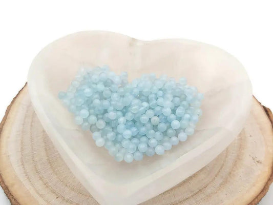 Aigue marine Grade A - 4 mm - 40/80 Perles Les Précieuses Perles