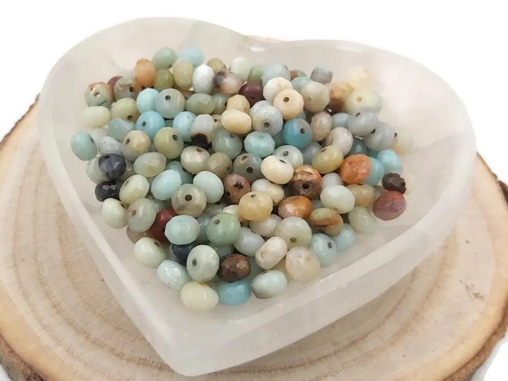 Amazonite - Facettes de 8 x 5 mm - 30/60 Perles Les Précieuses Perles