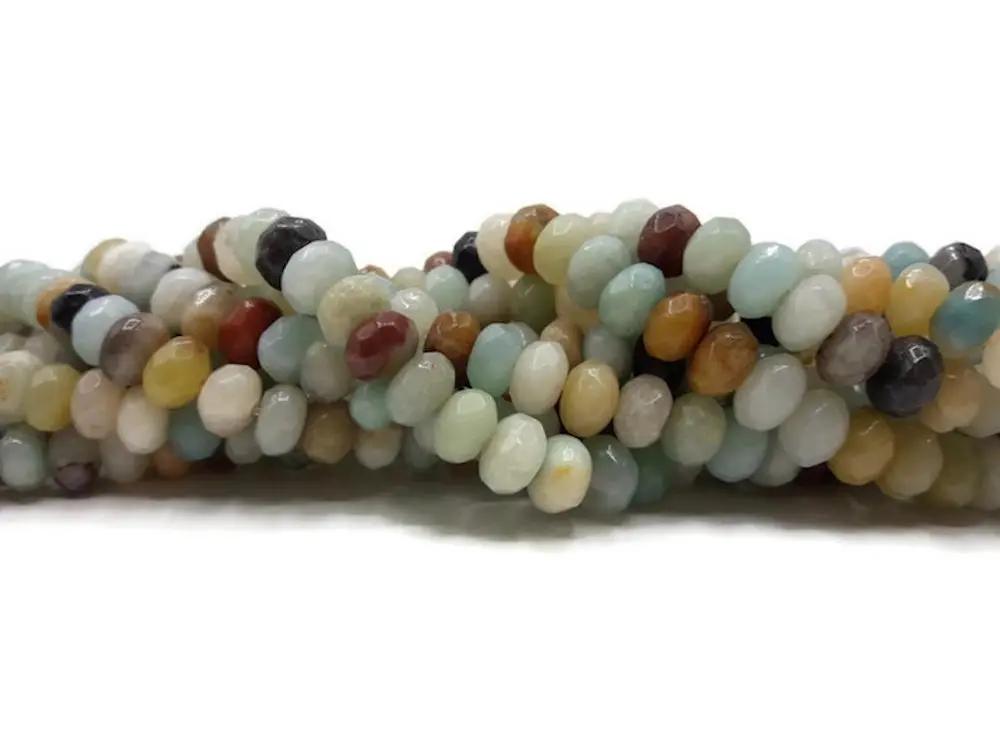 Amazonite - Facettes de 8 x 5 mm - 30/60 Perles Les Précieuses Perles