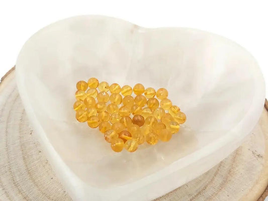 Ambre naturel - irrégulier 6 mm (Trou 0,5mm )- 3/6 Perles Les Précieuses Perles