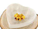 Ambre naturel -  6 mm (Trou 0,5 mm) - 4 Perles