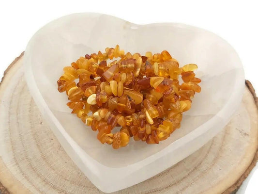 Ambre naturel - Puces percées Les Précieuses Perles