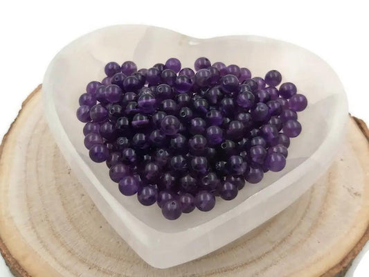 Améthyste Grade A - 6 mm - 30/60 Perles Les Précieuses Perles