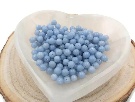 Angélite - 6 mm - 30/60 Perles Les Précieuses Perles