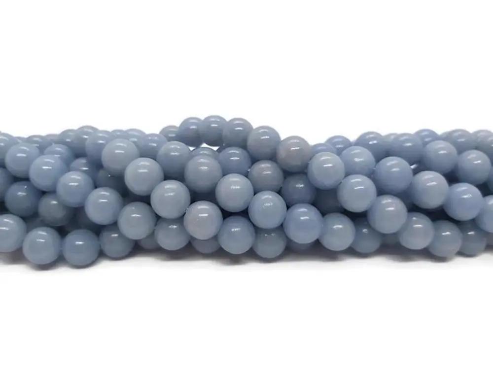 Angélite - 8 mm - 20/40 Perles Les Précieuses Perles