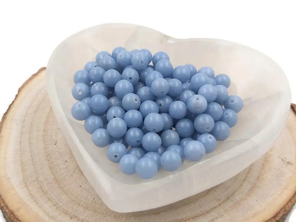 Angélite - 8 mm - 20/40 Perles Les Précieuses Perles