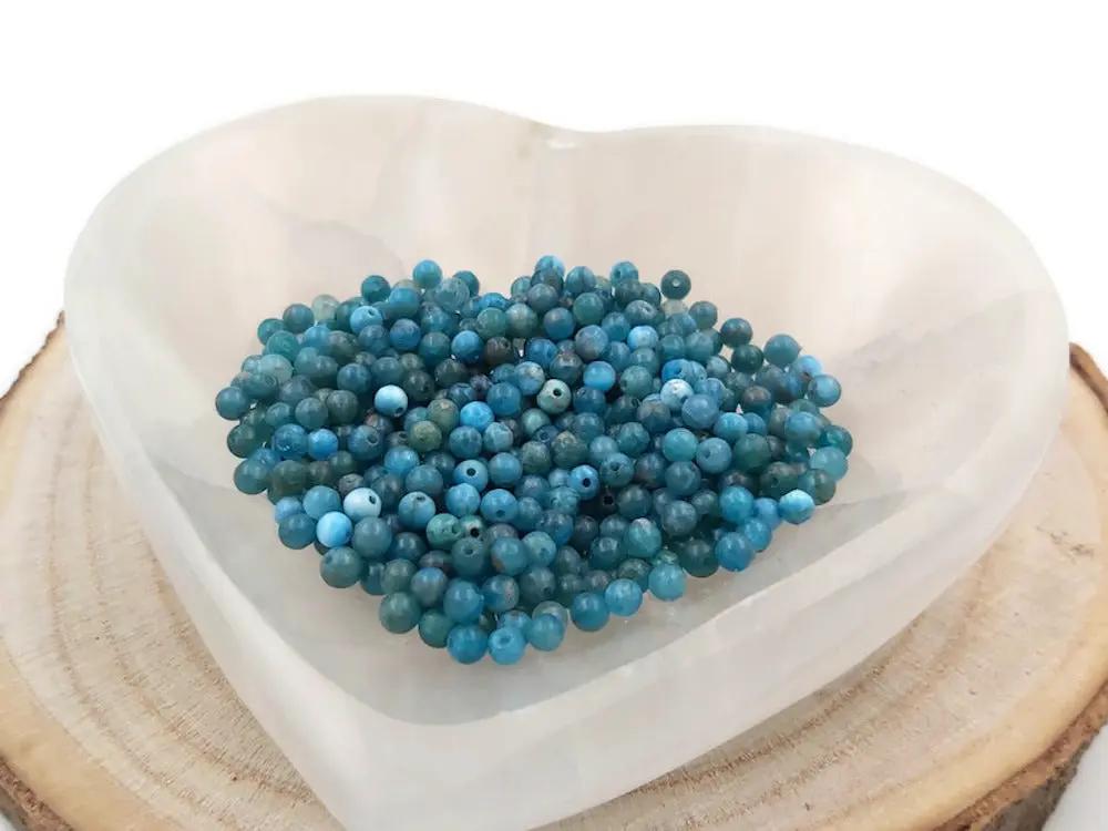 Apatite - 3,8 mm - 40/80 Perles Les Précieuses Perles