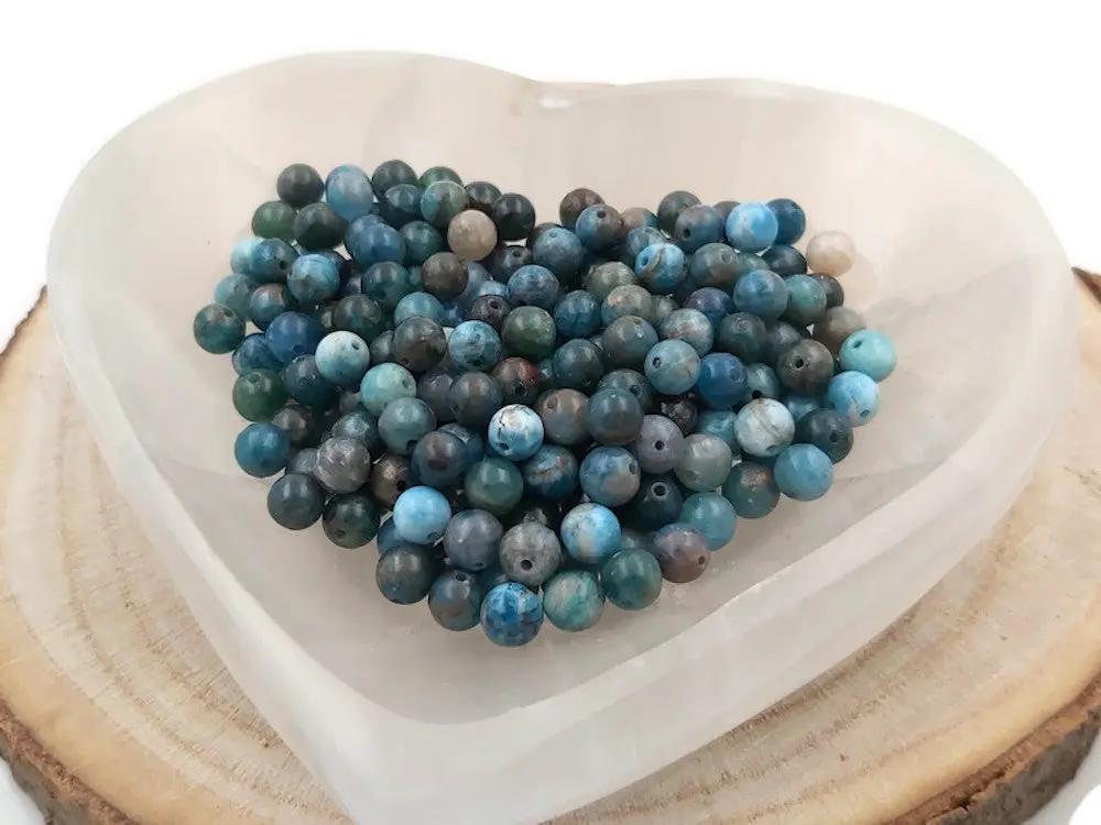 Apatite Grade AB - 6 mm - 30/60 Perles Les Précieuses Perles