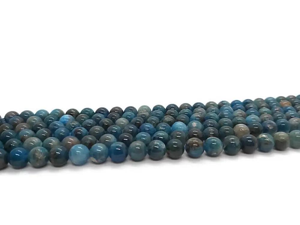 Apatite Grade AB - 8 mm - 20/40 Perles Les Précieuses Perles