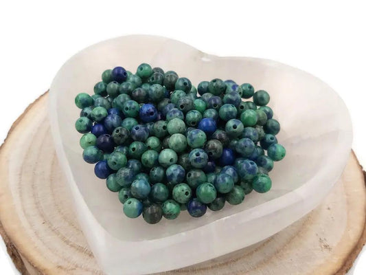 Azurite Malachite -  6 mm - 30/60 Perles Les Précieuses Perles