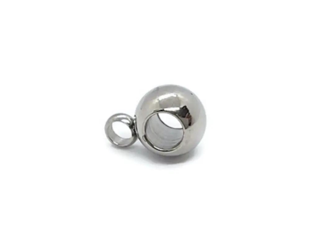 Bélière ronde 6 mm inox - Lot de 10/20 Les Précieuses Perles