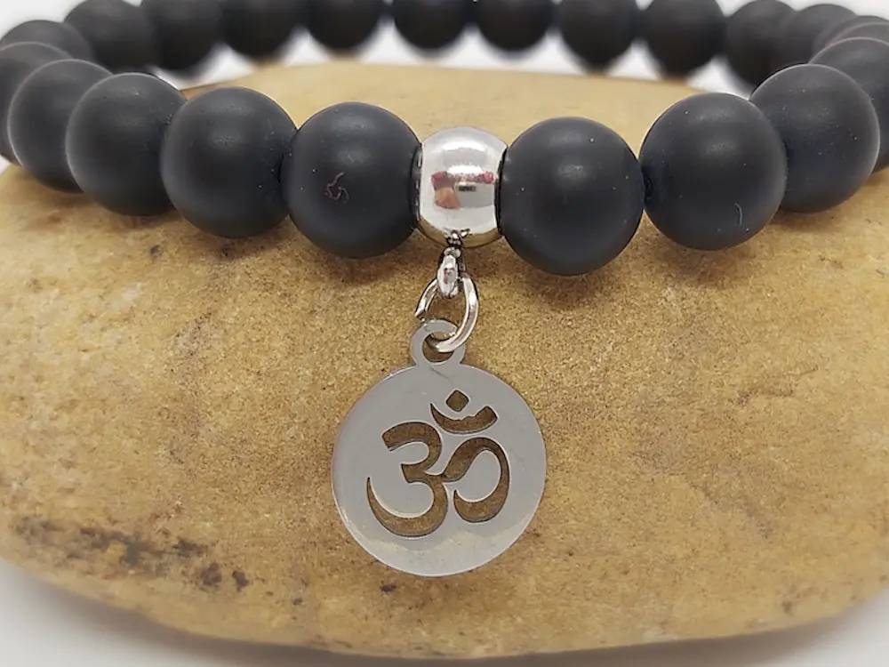 Breloque Aum - Ohm - Om Inox - Lot de 5/10 Les Précieuses Perles