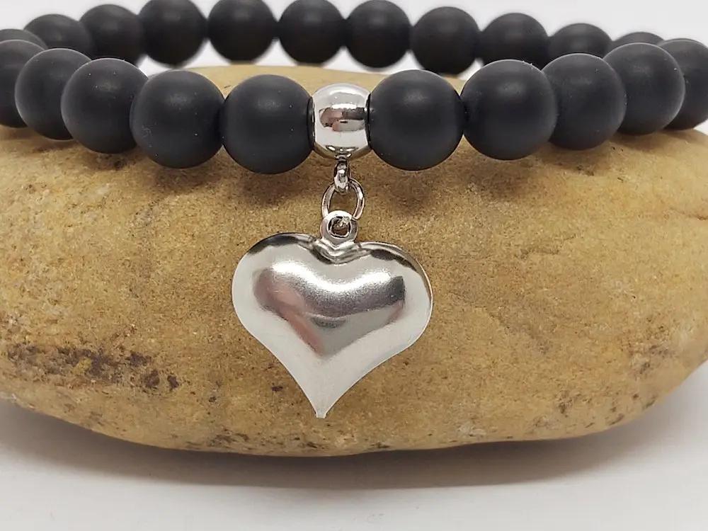 Breloque cœur inox - Lot de 10/20 Les Précieuses Perles