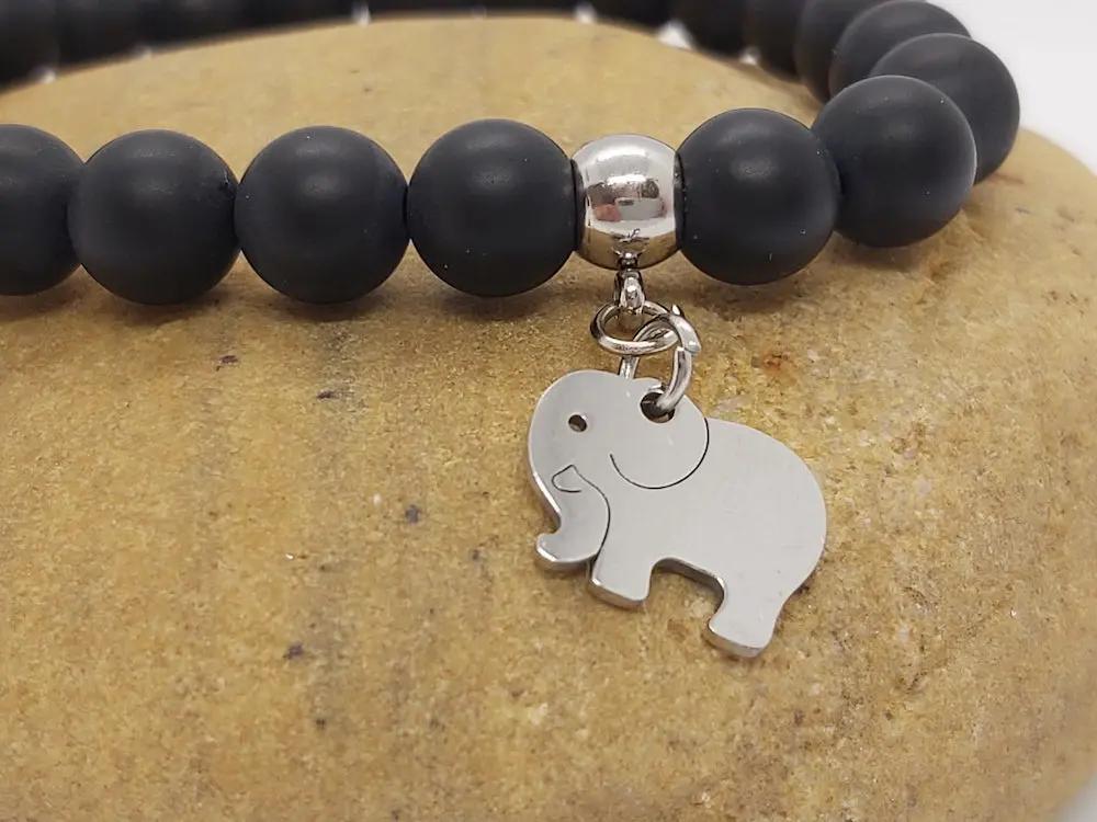 Breloque éléphant inox - Lot de 5 Les Précieuses Perles