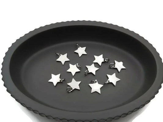 Breloque étoile Inox - Lot de 5/10 Les Précieuses Perles
