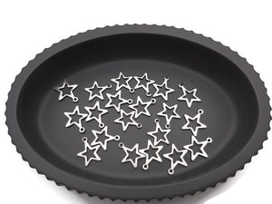 Breloque étoile inox - Lot de 10/20