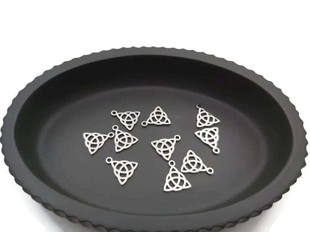 Breloque nœud inox - Lot de 5/10 Les Précieuses Perles