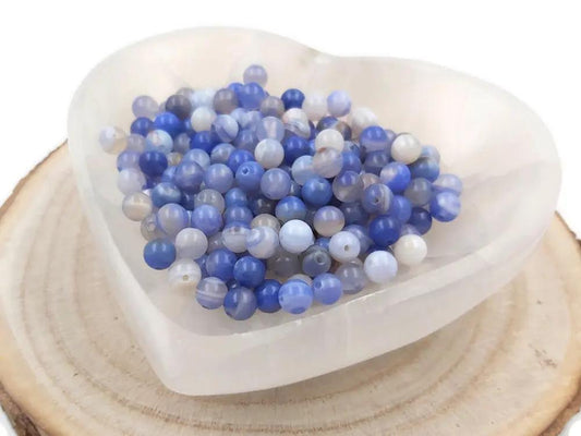 Calcédoine - 6 mm - 60 Perles Les Précieuses Perles