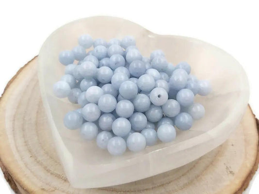 Calcédoine - 8 mm - 20/40 Perles Les Précieuses Perles