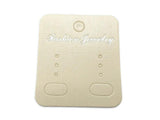 100 Cartes Présentation Pour Boucles D'Oreilles - Carton Rigide Avec Pochette OPP - Format Rectangle Noir - Pour Bijouterie Ou DIY - 7