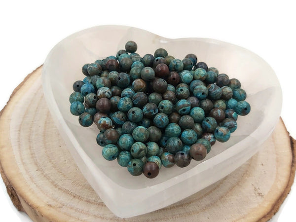 Chrysocolle - 6 mm - 30/60 Perles