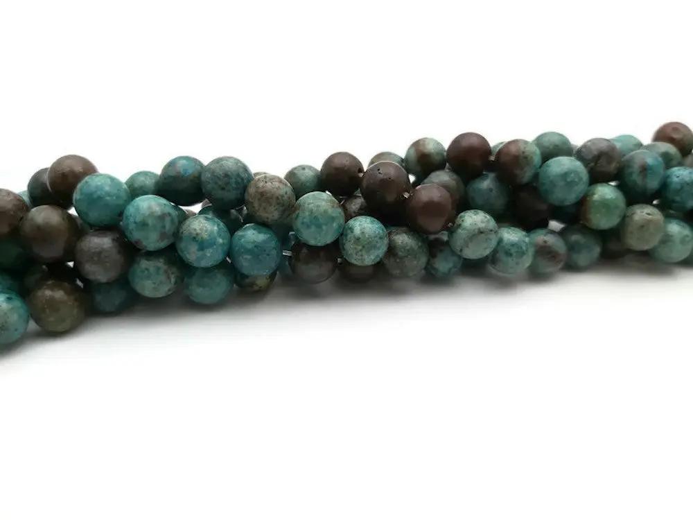 Chrysocolle - 8 mm - 20/40 Perles Les Précieuses Perles