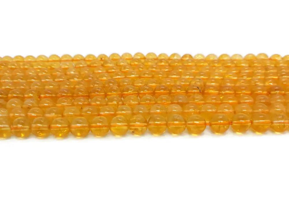 Citrine - 6 mm - 30/60 Perles Les Précieuses Perles
