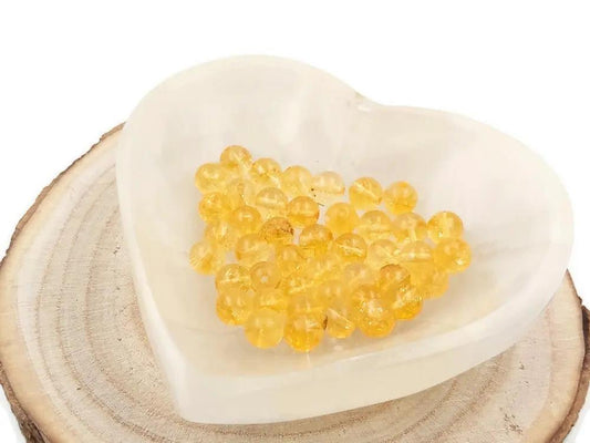 Citrine - 8 mm - 10/20 Perles Les Précieuses Perles