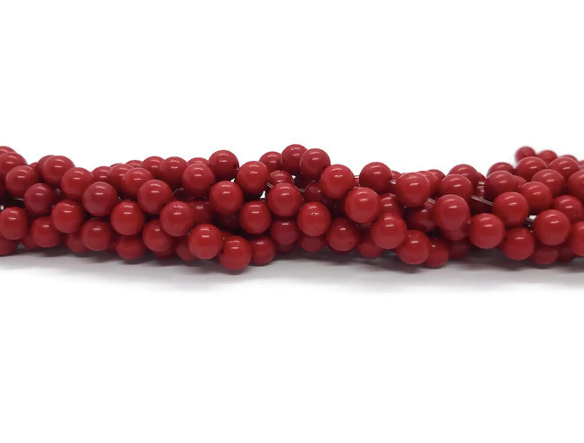 Corail rouge synthétique - 8 mm - 20/40 Perles Les Précieuses Perles