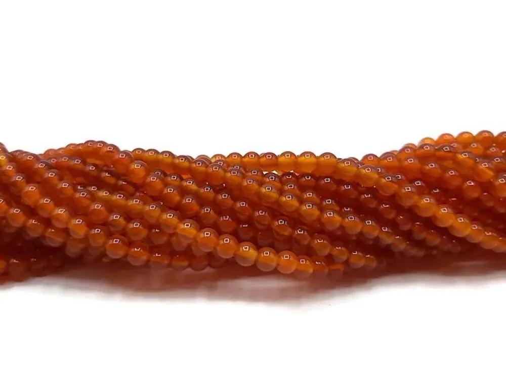 Cornaline - 4 mm - 80 Perles Les Précieuses Perles