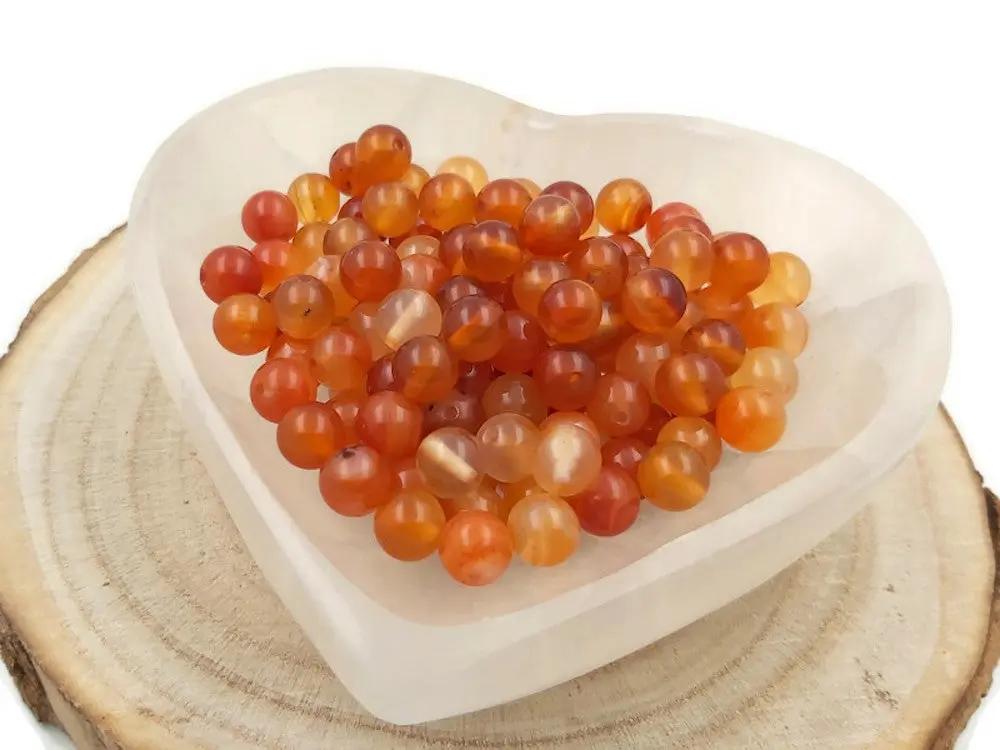 Cornaline Grade A - 8 mm - 20/40 Perles Les Précieuses Perles