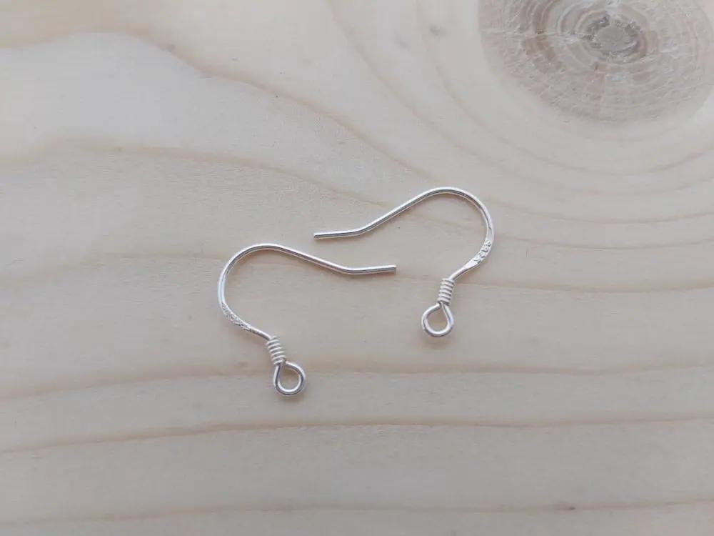 Crochets boucles d'oreilles argent 925 - Lot de 4 paires Les Précieuses Perles