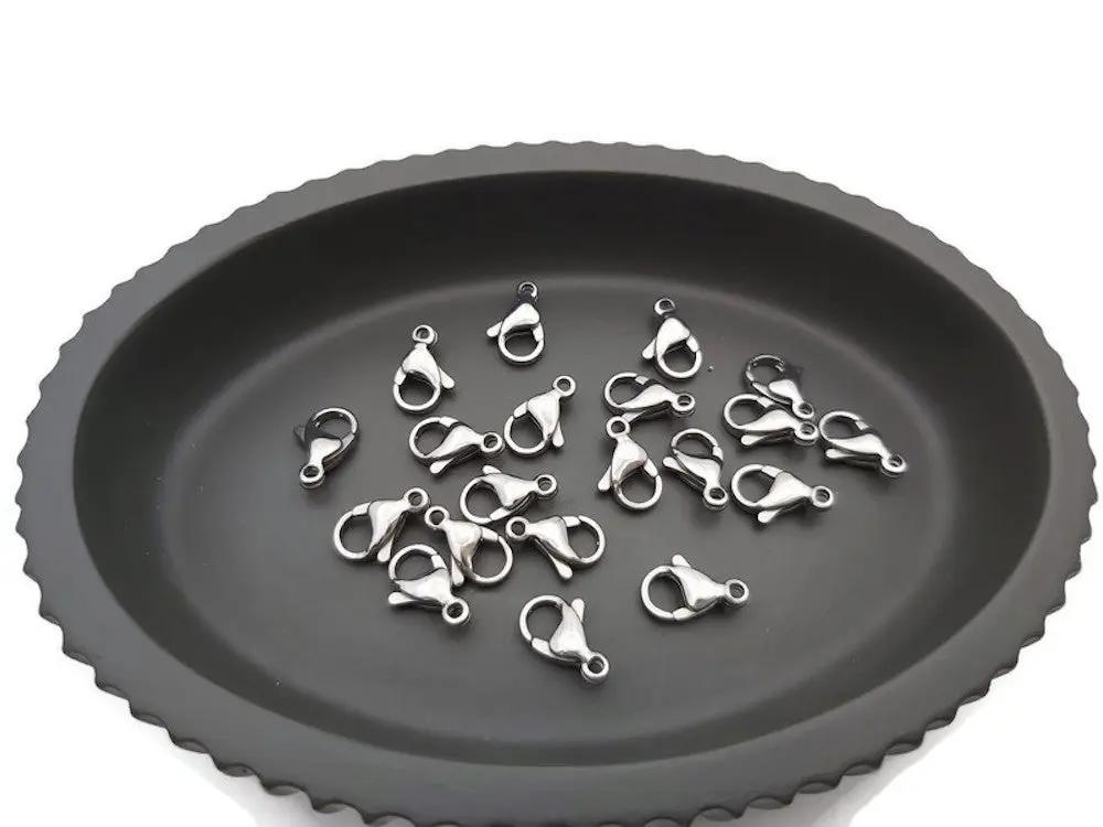 Fermoirs mousqueton - Inox Les Précieuses Perles