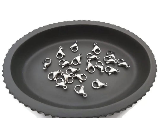 Fermoirs mousqueton - Inox Les Précieuses Perles