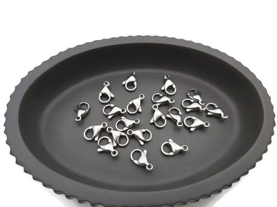 Fermoirs mousqueton - Inox Les Précieuses Perles