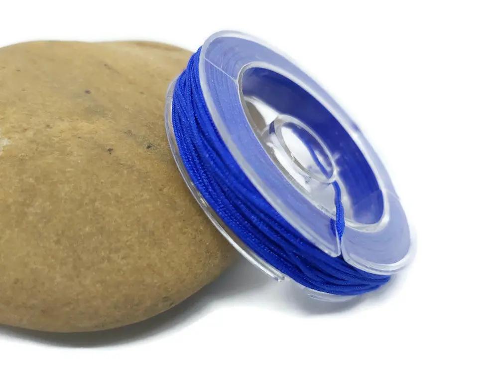 Fil nylon bleu 0,8 mm Les Précieuses Perles