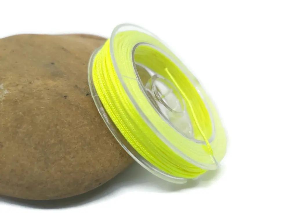 Fil nylon jaune fluo 0,8 mm Les Précieuses Perles