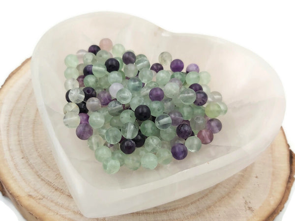 Fluorite Grade A - 6 mm - 30/60 Perles