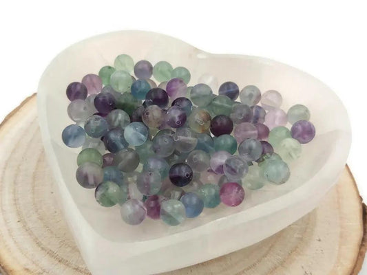 Fluorite Grade A - 8 mm - 20/40 Perles Les Précieuses Perles