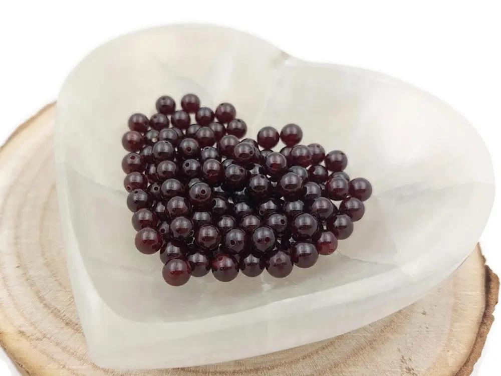 Grenat Grade AA - 6 mm - 10/20 Perles Les Précieuses Perles