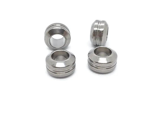 Perles décoratives inox 11 x 6 mm - Lot de 5/10 Les Précieuses Perles