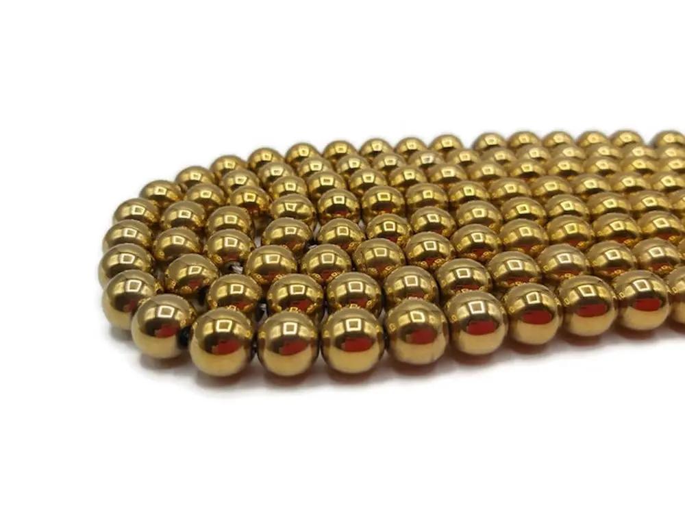 Hématite synthétique or - 10 mm - 20 Perles Les Précieuses Perles