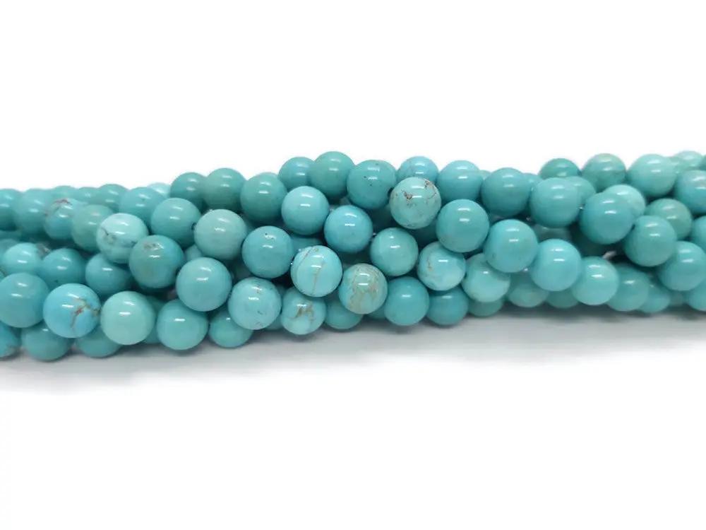 Howlite turquoise - 8 mm - 20/40 Perles Les Précieuses Perles