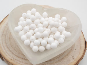 Jade blanc - 8 mm - 20/40 Perles