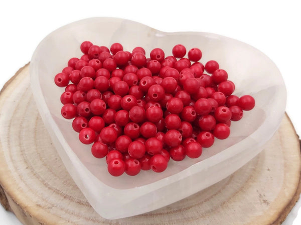 Dolomite Rouge - 6 mm - 60 Perles