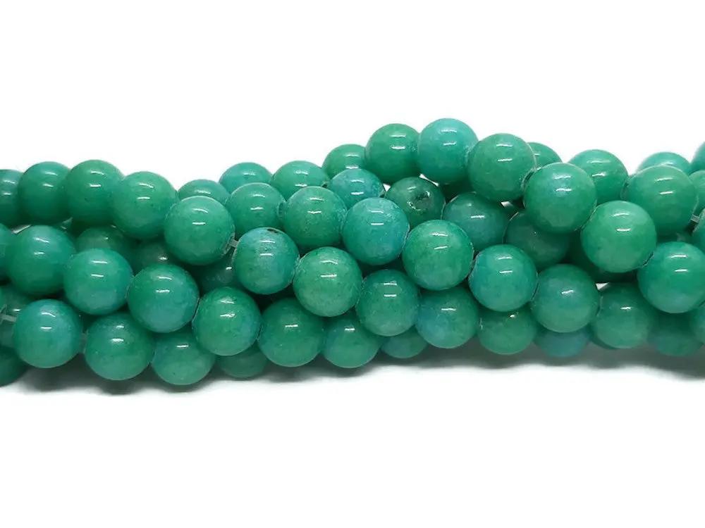 Dolomite vert turquoise - 6 mm - 60 Perles Les Précieuses Perles