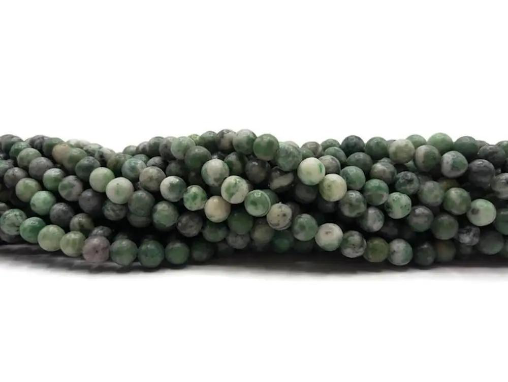 Jade vert - 6 mm - 30/60 Perles Les Précieuses Perles
