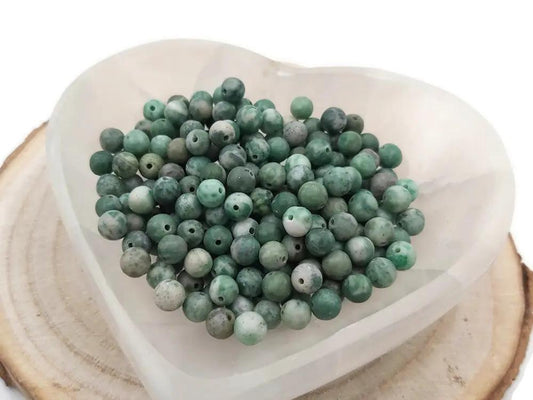 Jade vert - 6 mm - 30/60 Perles Les Précieuses Perles